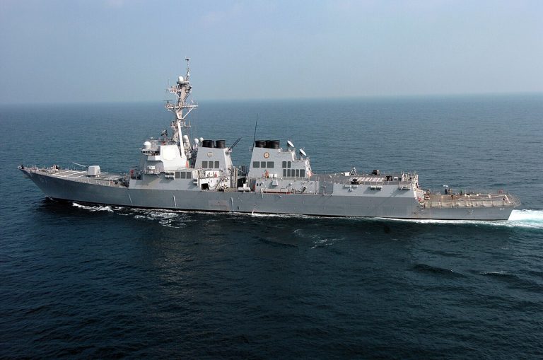 USS Mason Shoots Down Houthi Weapons