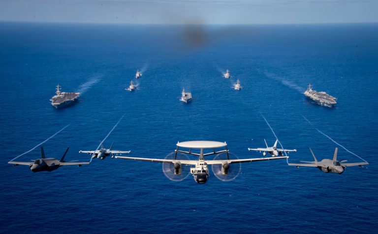 U.S. and Japanese Maritime Forces Exercise in Philippine Sea