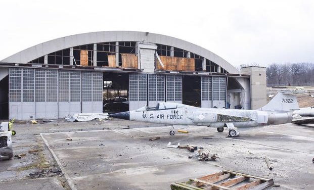 Suspected Tornado Damages Wright-Patterson Air Force Base and Air Force Museum Hangar