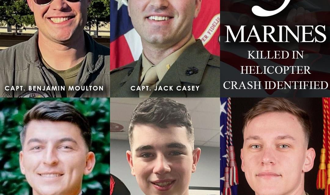 Marines Identified in Fatal Helicopter Crash in San Diego County