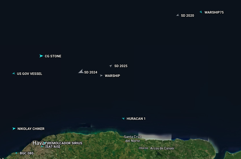 US Navy Tracking Russian Ships Departing Havana