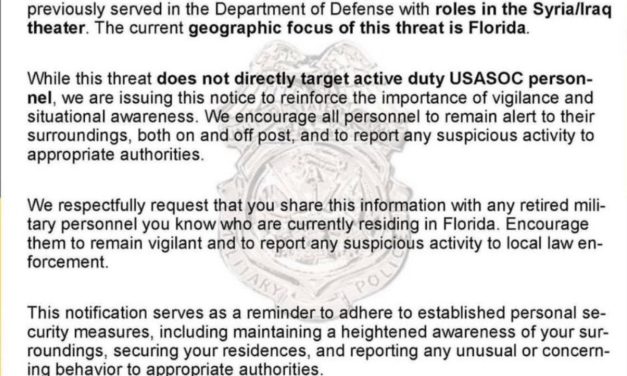 Red Alert for Florida Vets: Credible Threat Targets Retired Warriors