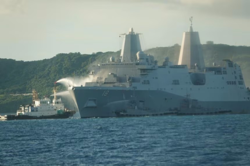 Fire Aboard Navy Ship Extinguished After 12-Hour Battle