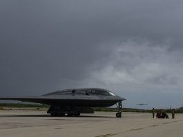 B-2 bombers at Diego Garcia.